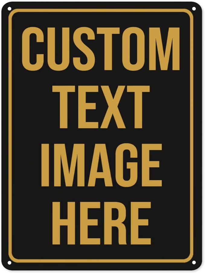 Custom Signs, Custom Sign, Metal Sign Customized Sign Personalized Metal Signs by Tmqytuox