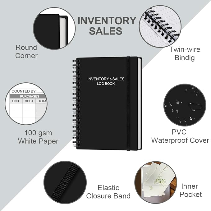 Inventory & Sales Log Book for Small Business – Inventory Ledger Book, - Image 2
