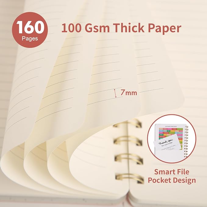 Spiral Notebook-5.75" x 8.125" College Ruled Journal - Image 3