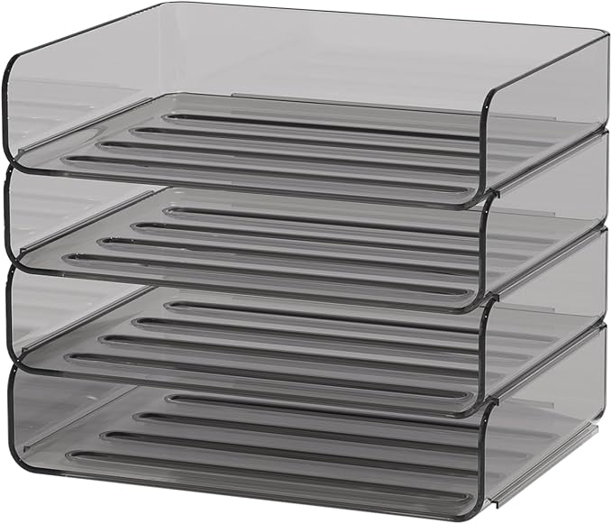 FANXIYQ 4-Tier Acrylic Paper Tray Organizer by Unknown