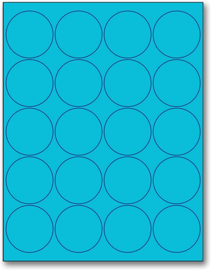 NextDayLabels - 8-1/2 x 11 Neon Color High Light Fluorescent Labels by NextDayLabels