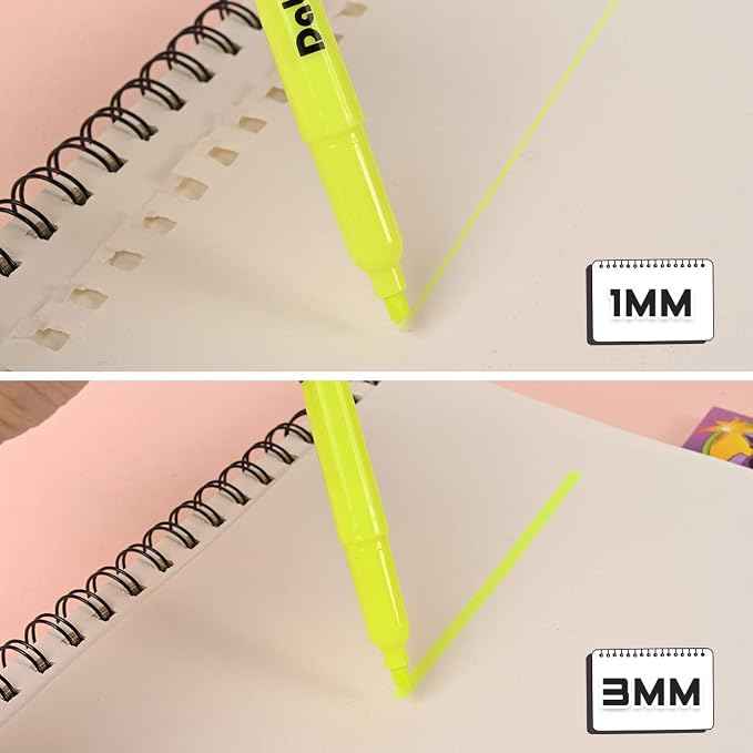 Dabo&Shobo Yellow highlighter, 60 Pack -bright color, chisel tip,
