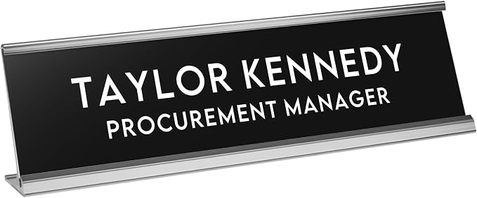 Custom Engraved Desk Plate | Personalized by 904Custom
