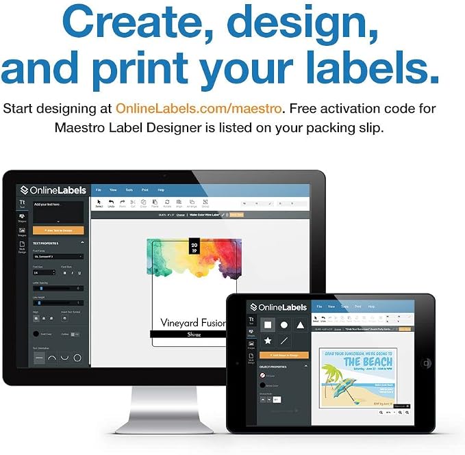 OnlineLabels 8.5" x 11" Full Sheet Sticker Paper – Permanent Adhesive - Image 4