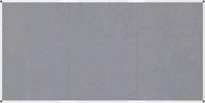 VIZ-PRO Large Fabric Bulletin Board/Foldable Notice Board Felt Gray, 96 X 48 - Image 2