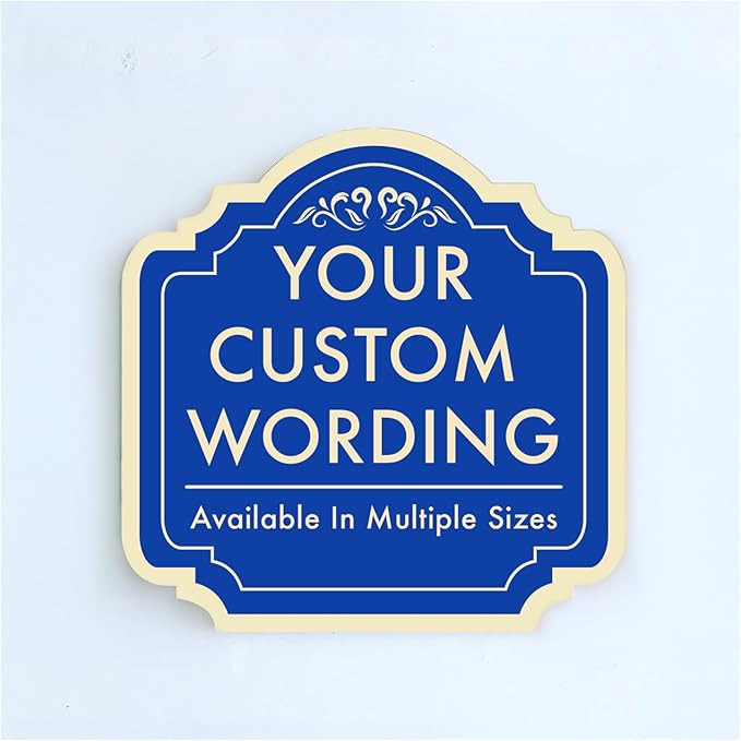 Custom Decorative Outdoor Metal Sign by SpeedyOrders