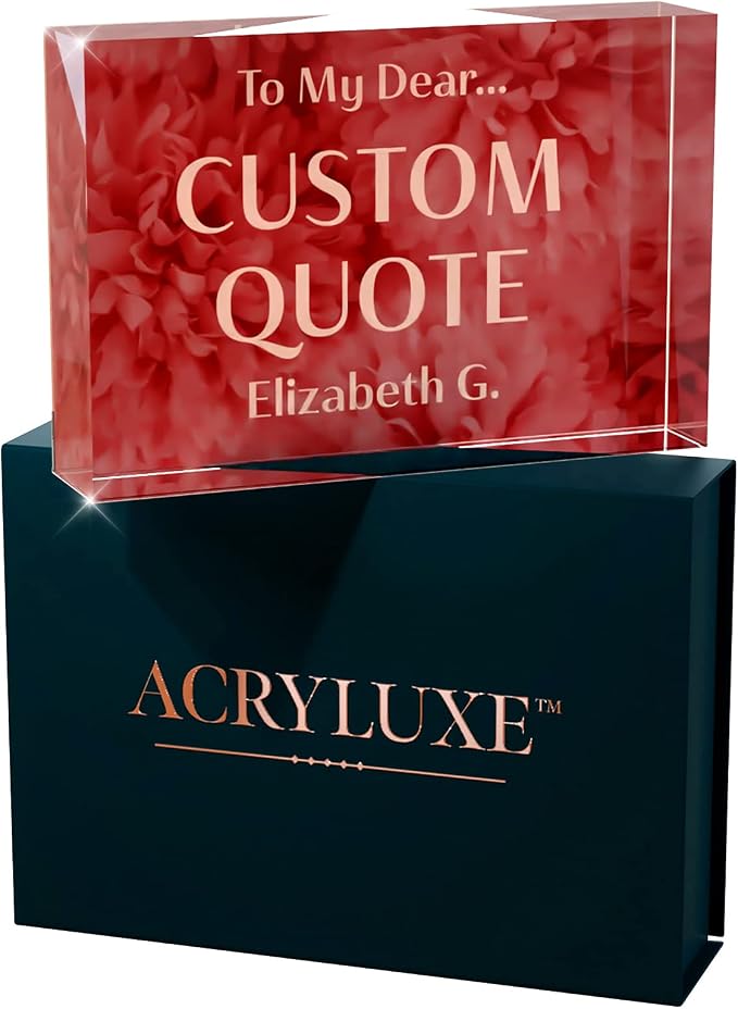 Personalized Gifts, Custom Quote Block Letter Board, Crystal-Clear Acrylic - Image 9