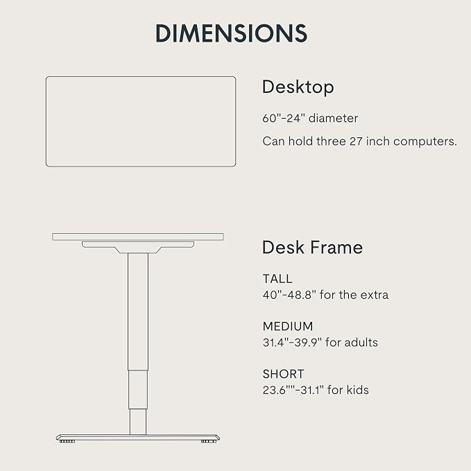 FLEXISPOT E6 3-Stage Dual Motor 60 x 24 Electric Standing Desk Sit Stand Up Desk - Image 7