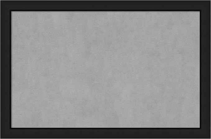 Amanti Art Black Framed Magnetic Board 23x35 Large Vision Board by AmantiArt