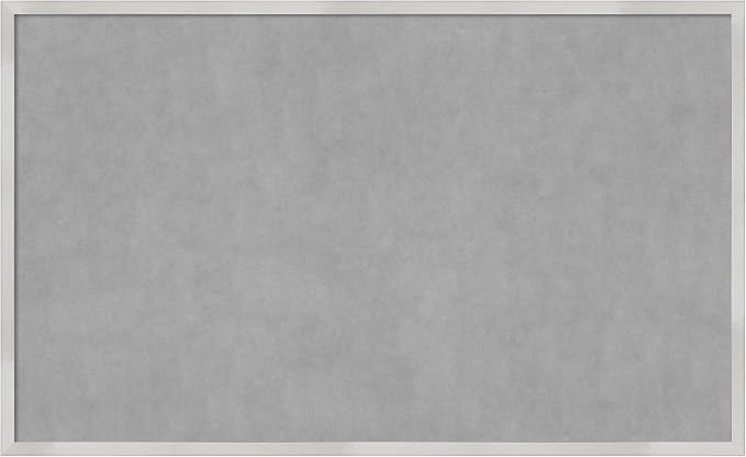 Amanti Art Silver Framed Magnetic Board 25x41 Large Vision Board by AmantiArt