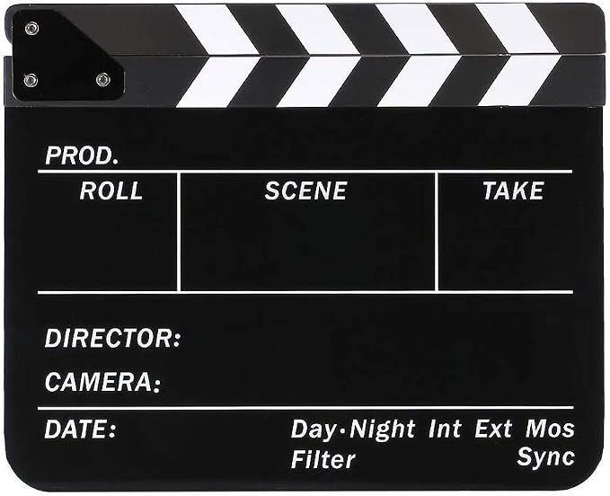 Coolbuy112 Movie Directors Clapboard, Photography Studio Video TV Acrylic - Image 7