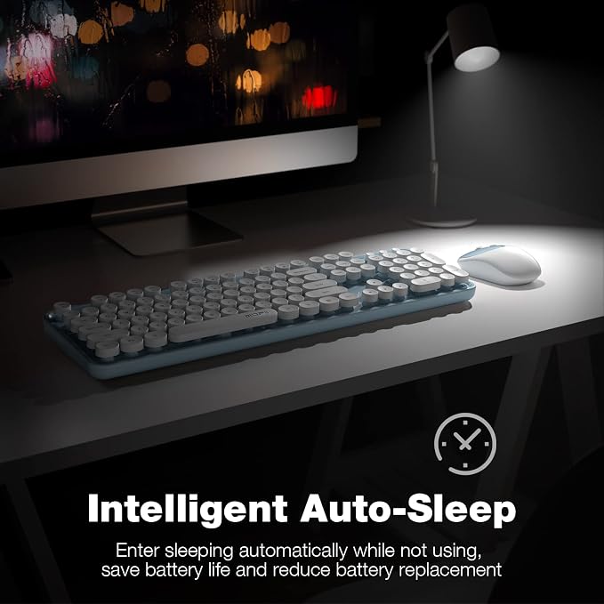 MOFII Wireless Keyboard and Mouse Combo, Computer Full Size 2.4G Plug and Play - Image 4