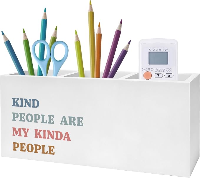 Exqcom Kind People Are My Kinda People Pen Pencil Holder, Teacher Appreciation by Exqcom
