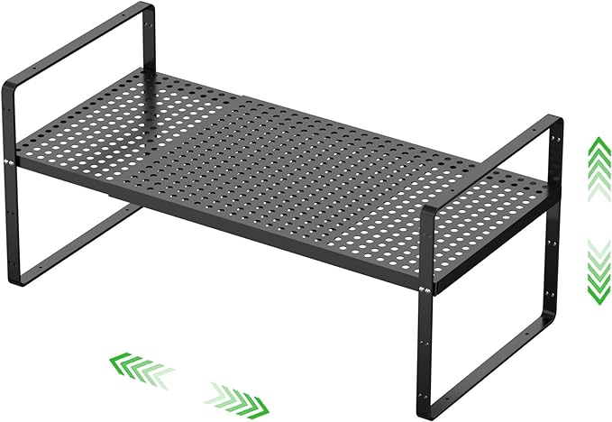 SOFRON Expandable Cabinet Storage Shelf Stackable Organizer Rack by SOFRON