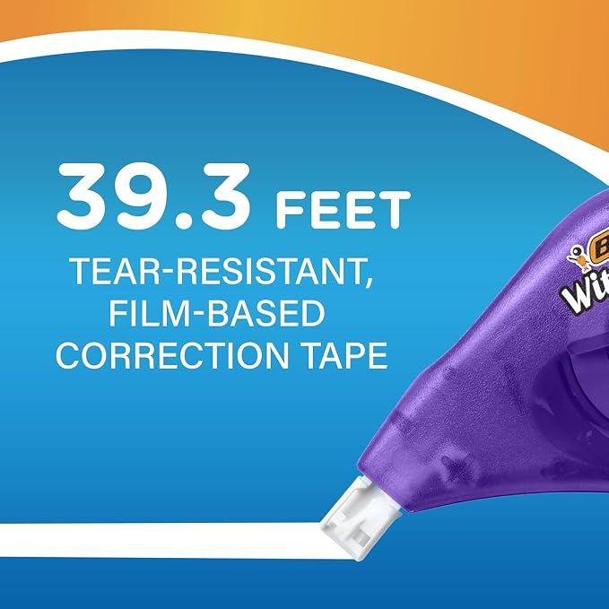 BIC Wite-Out EZ Correct Correction Tape, Tear-Resistant and No Dry Time - Image 8