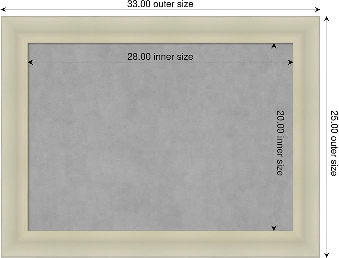 Amanti Art Silver Framed Magnetic Board 25x33 Medium Vision Board - Image 2