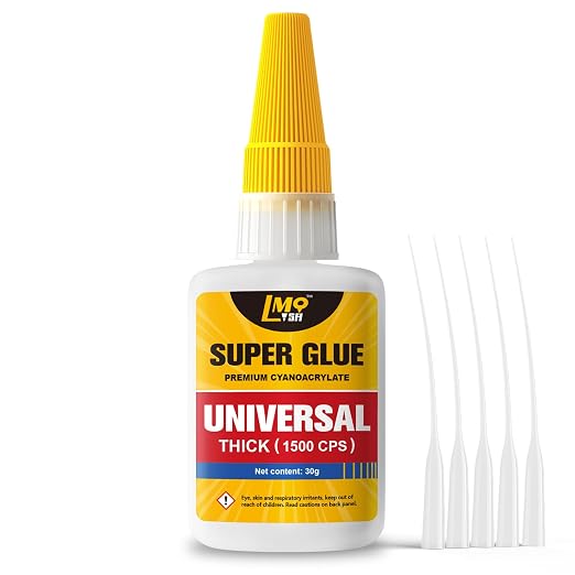 Super Glue Thick CA Glue Clear 30 Gram, Heavy Duty Superglue Instant by AffordableGlueSupplier-LMQ