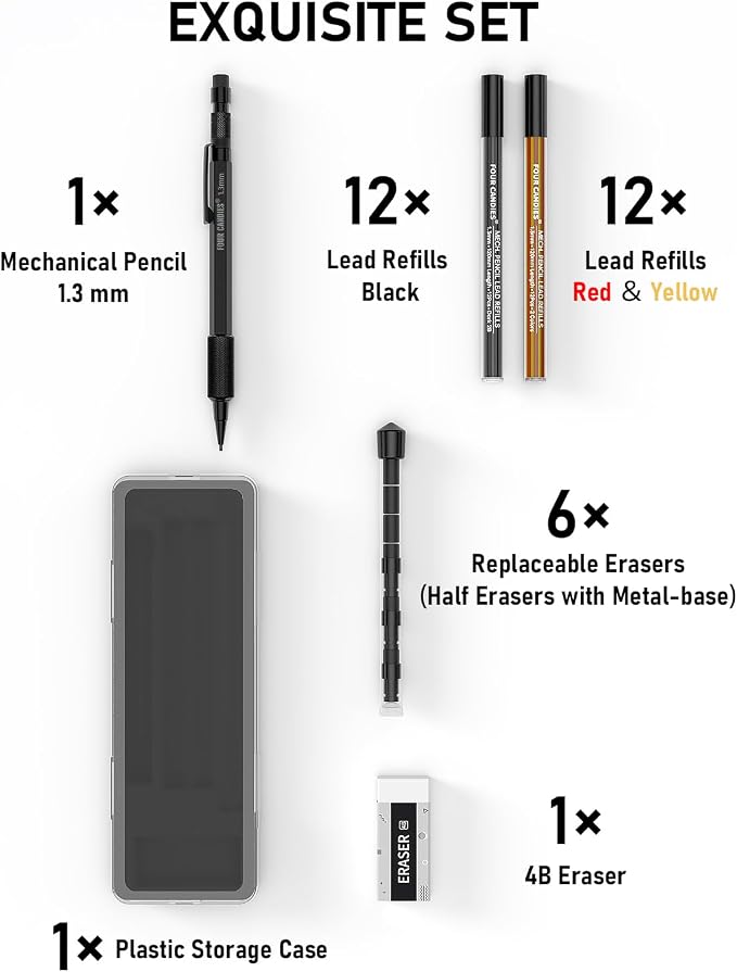 Four Candies 1.3mm Mechanical Pencil Set - Image 6