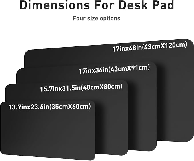 Aothia Leather Desk Pad Protector, Mouse Pad, Office Desk Mat, Non-Slip PU - Image 7