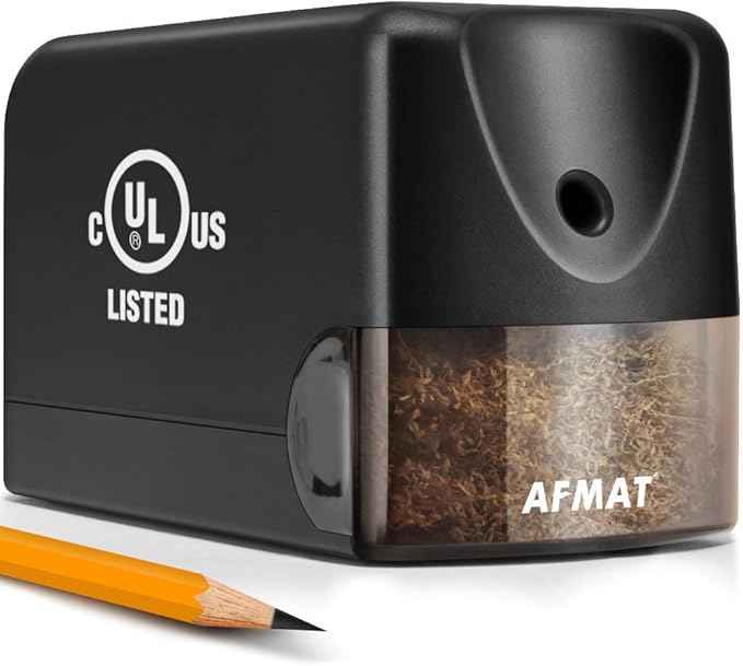 AFMAT Electric Pencil Sharpener, Heavy Duty Pencil Sharpener