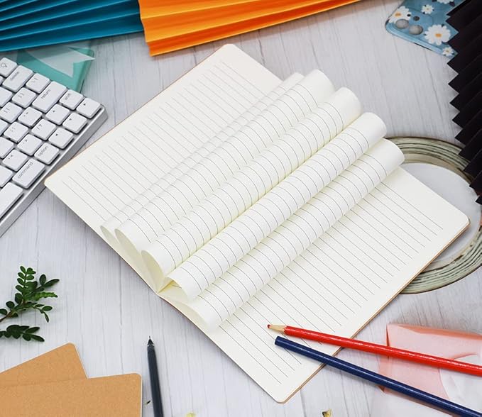 Zegrox 12 Pack Notebooks Bulk, Kraft Cover Lined Blank College Ruled Travel - Image 3