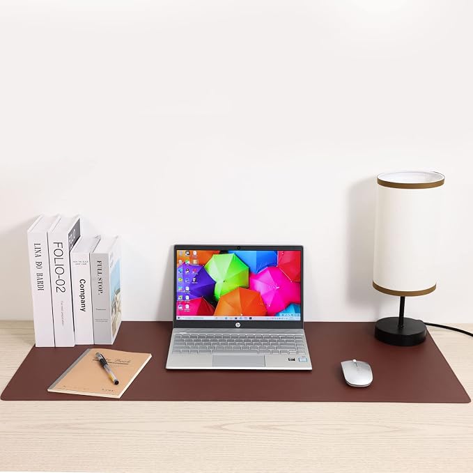 Wolaile Desk Pad 36x17 inches, PU Leather Desk Blotter, Non-Slip Base - Image 8
