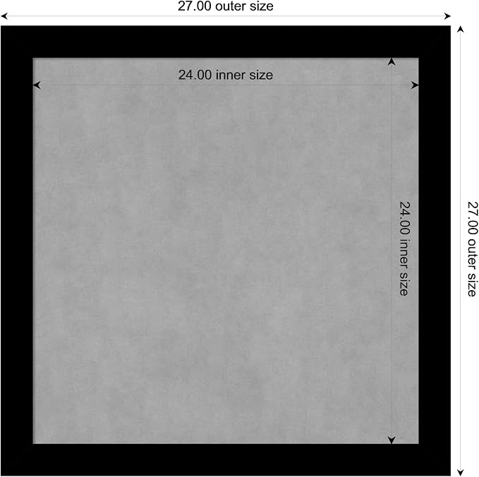 Amanti Art Black Framed Magnetic Board 27x27 Medium Vision Board - Image 4