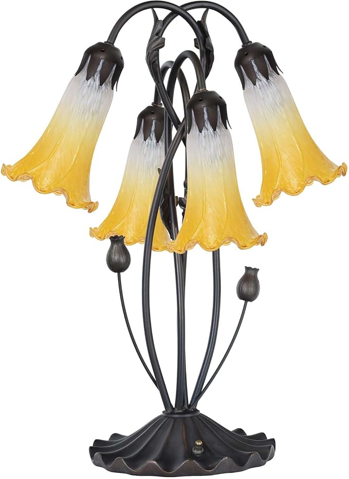 Bieye LS07 Lily Flower Blown Glass Lampshade - Image 6