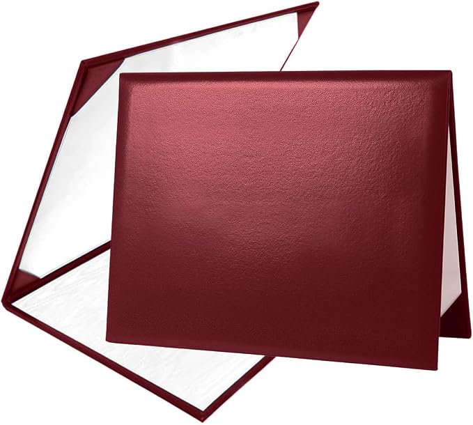 Diploma Cover 8.5” x11” Diploma Holder of Graduation Leatherette Padded by Misscom