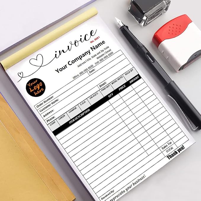 Custom Carbonless Sales Invoice Form Books - Image 3