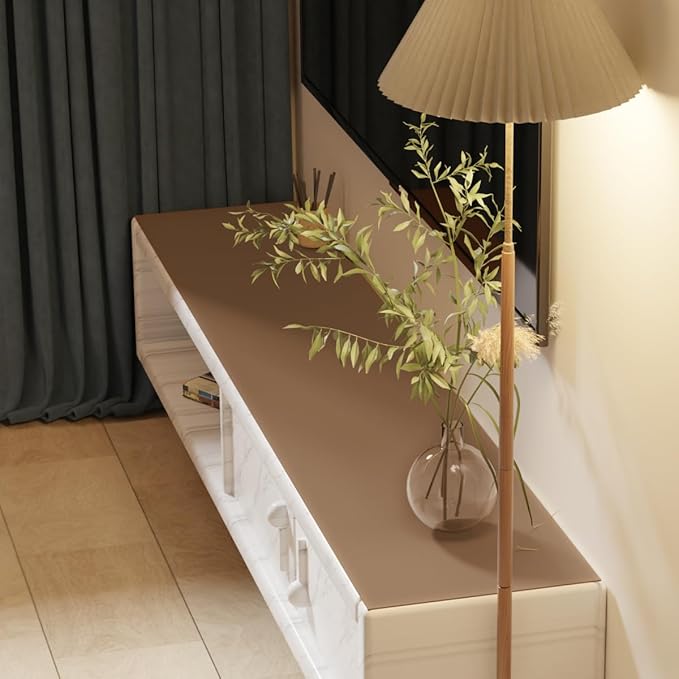 Zinkooat Leather Table Cover, 1.8mm Thick, 17x60 Inch Desk Cover, Dresser Cover by Zinkooat