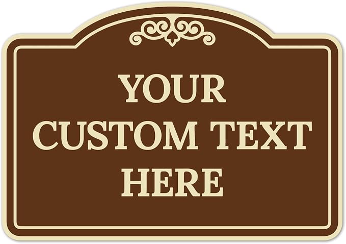 Custom Decorative Sign, Personalized Metal Sign by SigoSigns