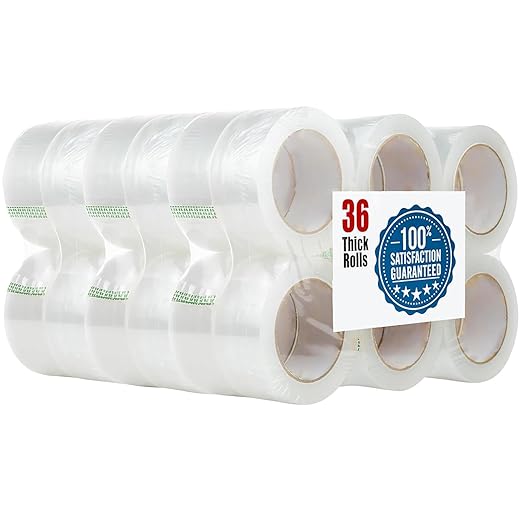 2 Inch x 110 Yards Packing Tape（36 Rolls）, Strong Adhesive by Unknown