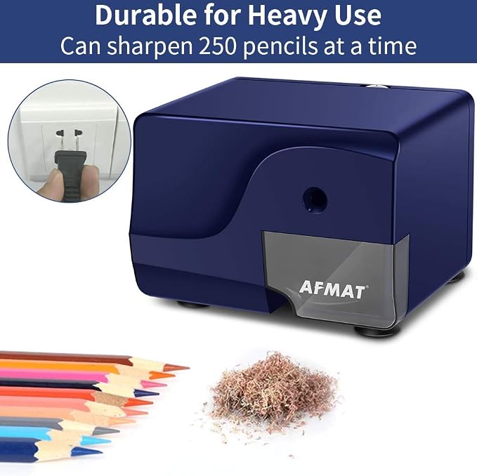 AFMAT Electric Pencil Sharpener Heavy Duty, Colored Pencil Sharpners - Image 4