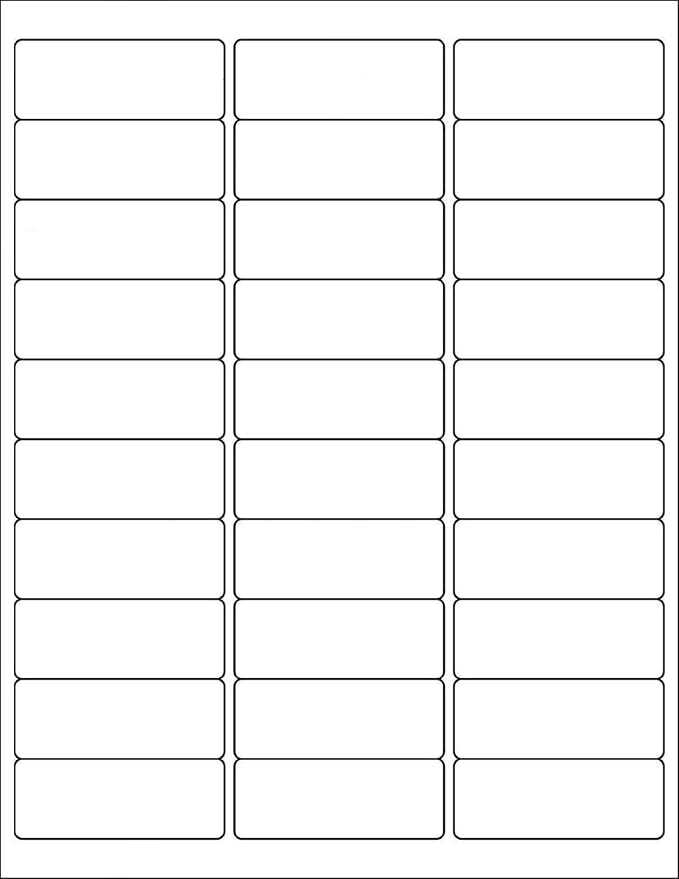 BESTEASY 30-up 2000 Sheets 1" X 2-5/8" Address Shipping Labels by BESTEASYLABELPRINTER