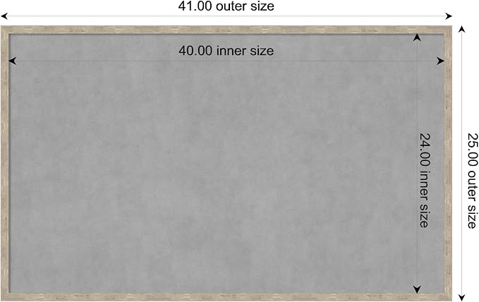 Amanti Art Silver Framed Magnetic Board 25x41 Large Vision Board - Image 4