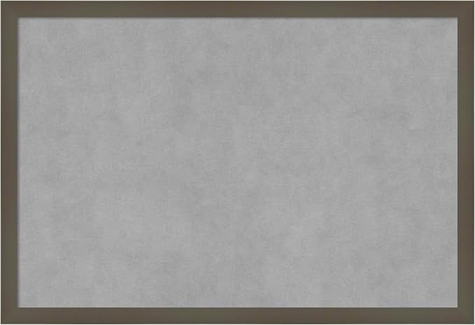 Amanti Art Grey Framed Magnetic Board 17x25 Medium Vision Board by AmantiArt