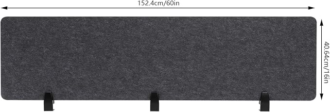 2pcs Privacy Panel, Standing Desk Divider 60"x16" Desktop Office Furniture - Image 8