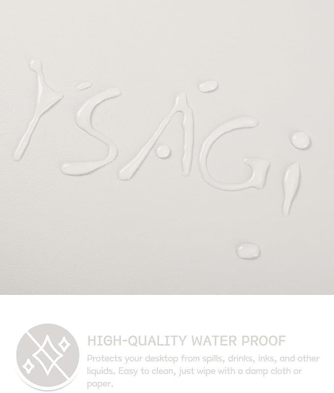YSAGi Non-Slip Leather Desk Pad Long Size, Waterproof Laptop Computer Desk - Image 4