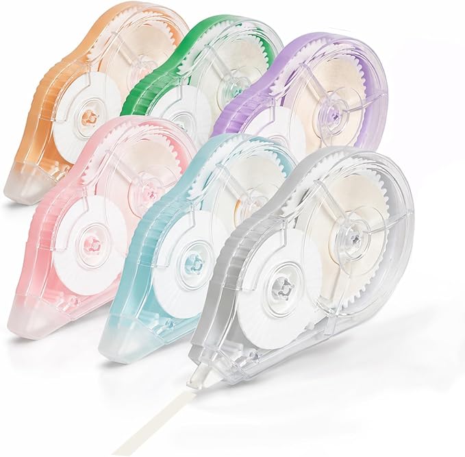 Aipker Correction Tape, Extra-Long 30 m Each – 590 ft Total, Easy-to-Use White by Aipker