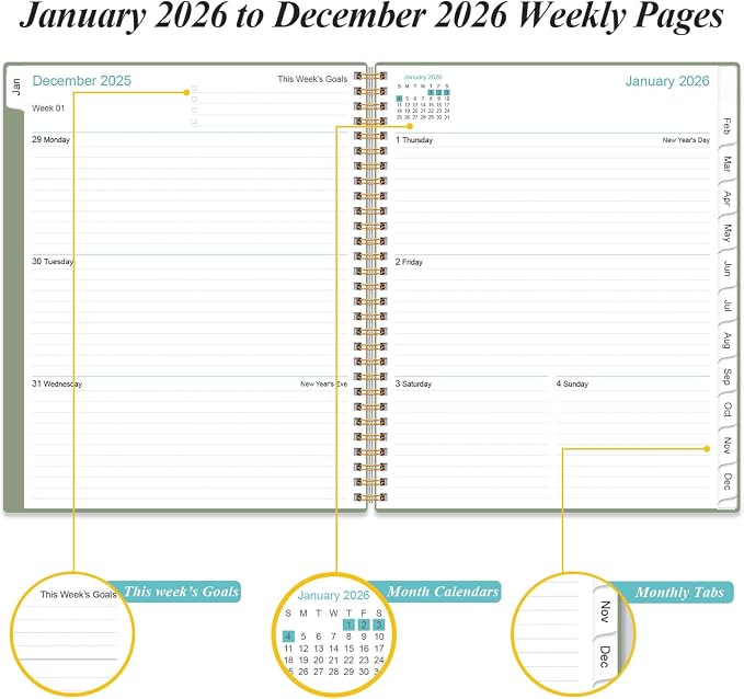 2026 Planner - Academic Planner 2026 from January 2026 to December 2026 - Image 4