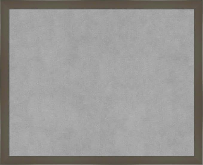 Amanti Art Grey Framed Magnetic Board 17x21 Small Vision Board by AmantiArt
