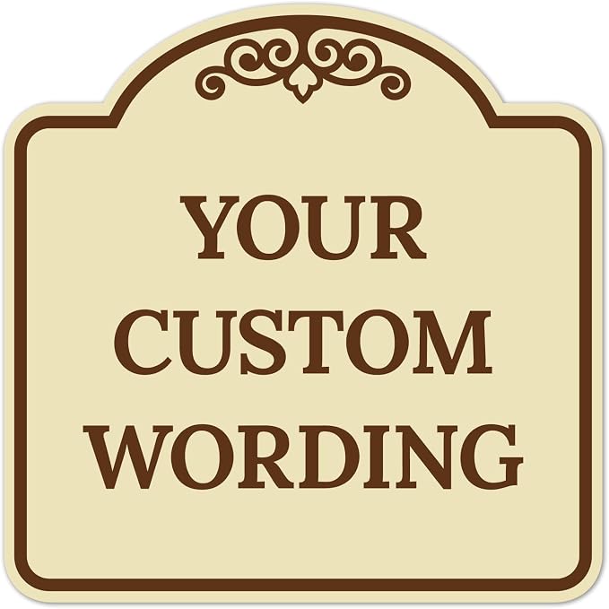 Custom Decorative Sign, Personalized Metal Sign by SigoSigns