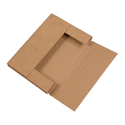 Tape Logic TLM1291 Easy-Fold Mailers, 12 1/8" x 9 1/8" x 1" by TapeLogic
