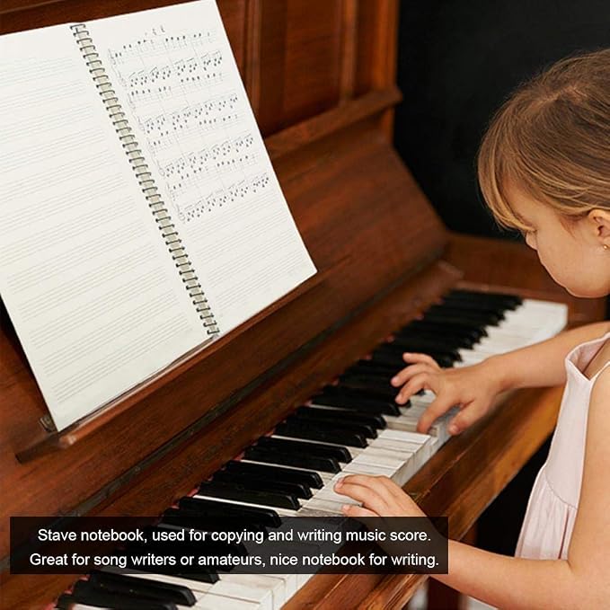 10 Pcs Music Notebook, Music Staff Notebook, 50 Sheets/100 Pages Blank Sheet - Image 4