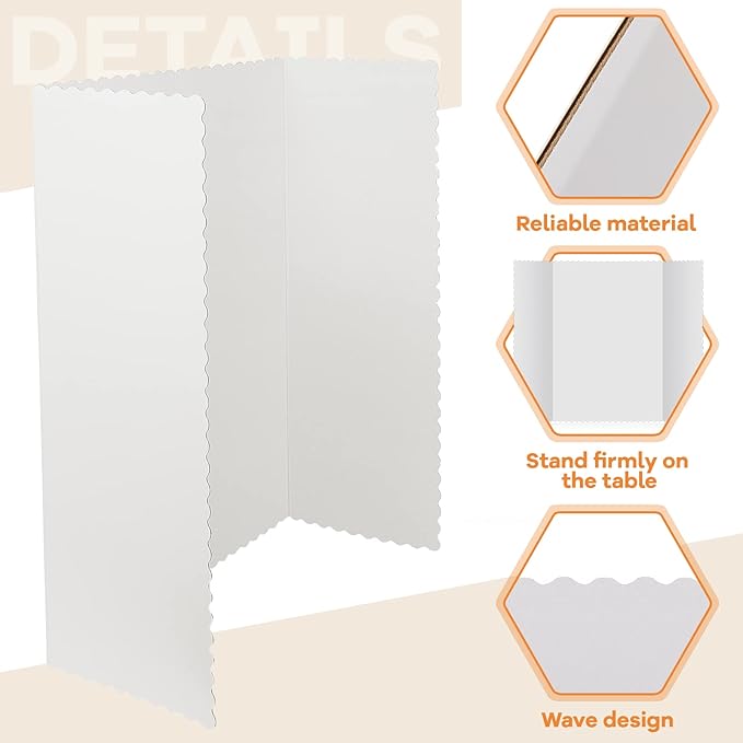 Ctosree 18 Pcs 14 * 22 Inch Tri Fold Poster Board Bulk, Science Fair Project - Image 3