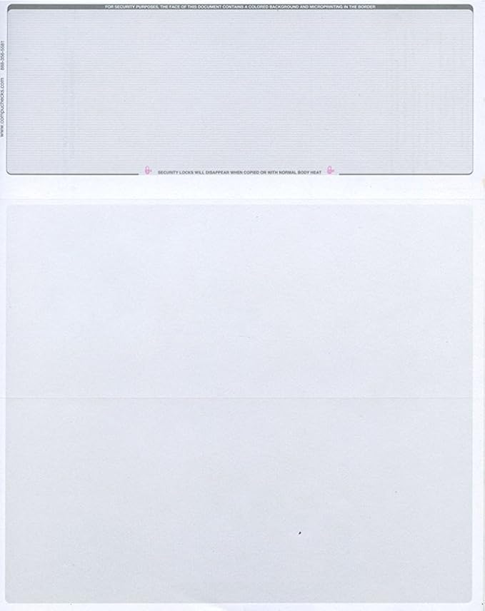 Compuchecks Top Blank Check Paper by Compuchecks