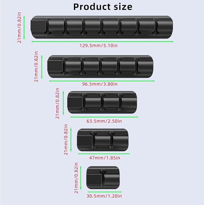 ITUGOU 11PCS Cable Management Cord Holder Organizer, Magnetic Cable Clips - Image 6