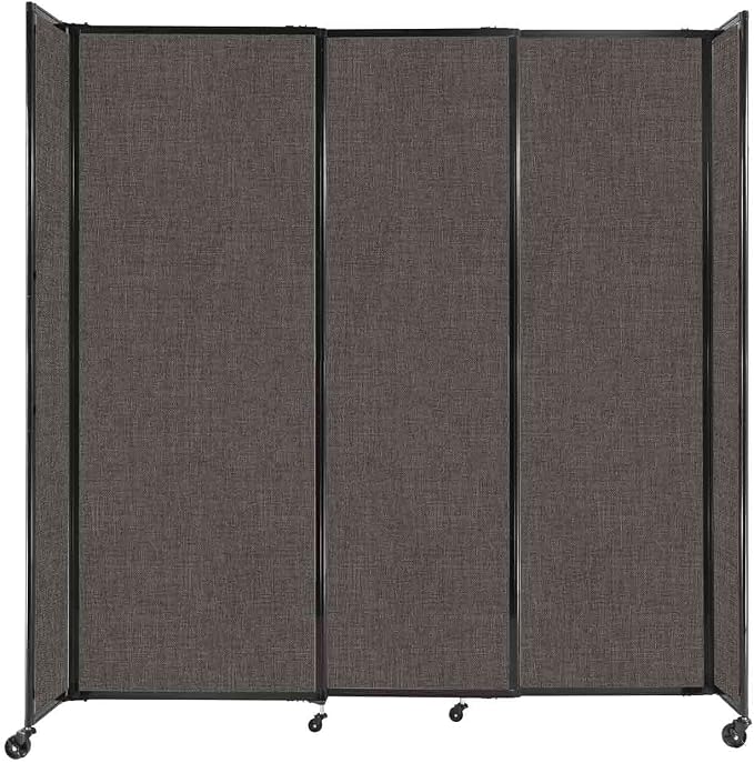 Versare Straightwall Sliding Portable Wall Partition | Freestanding Office by VERSARE