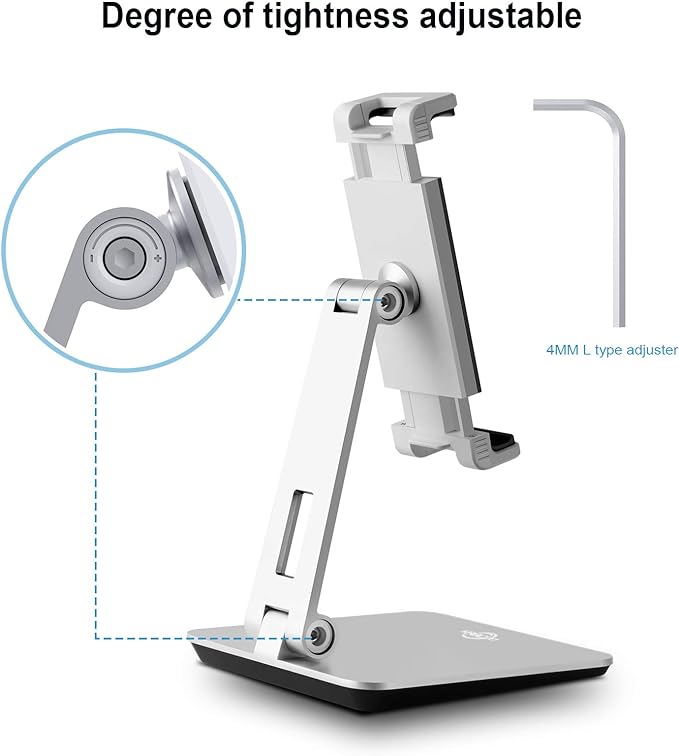 KABCON Tablet Stand Holder, Tightness Adjustable Multi-Angle Foldable Eye-Level - Image 3